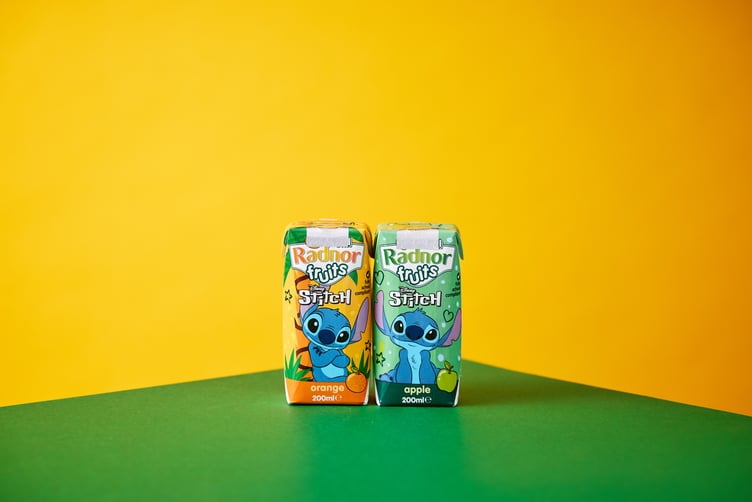 The new Disney Stitch-themed Radnor Fruits drinks