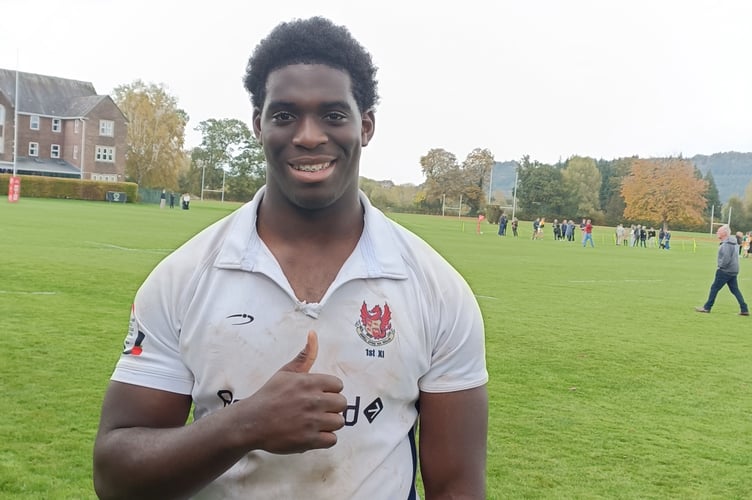 Brayan Kamanga scored a brace of tries for Llandovery College