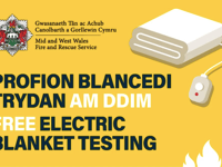 Free electric blanket testing at Powys fire stations