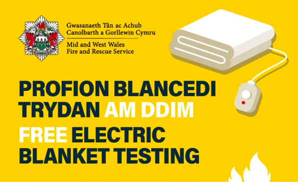 Free electric blanket testing at Powys fire stations