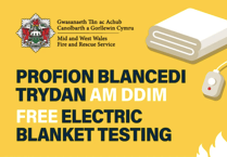 Free electric blanket testing at Powys fire stations