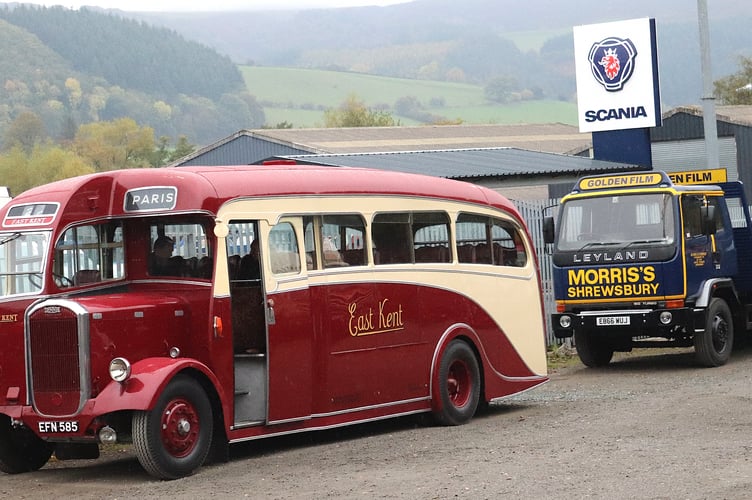 A 1950 Dennis Lancet in the colours of the East Kent bus company