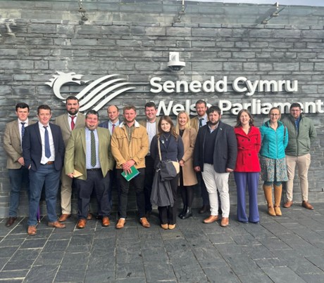 The Next Generation Development Group outside The Senedd in Cardiff Bay