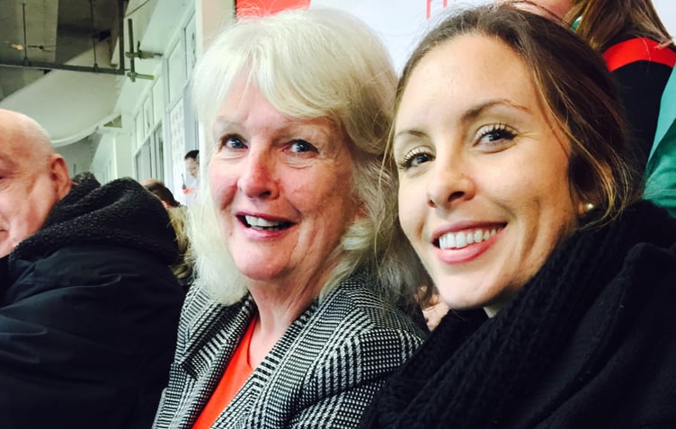 Rachel and her late mum, Liz