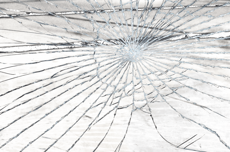 Smashed window