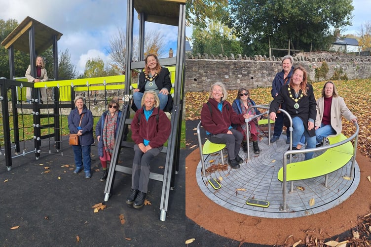 Play equipment at King George V Playing Field