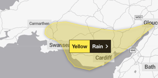 Met Office issues yellow rain warning for Tuesday & Wednesday