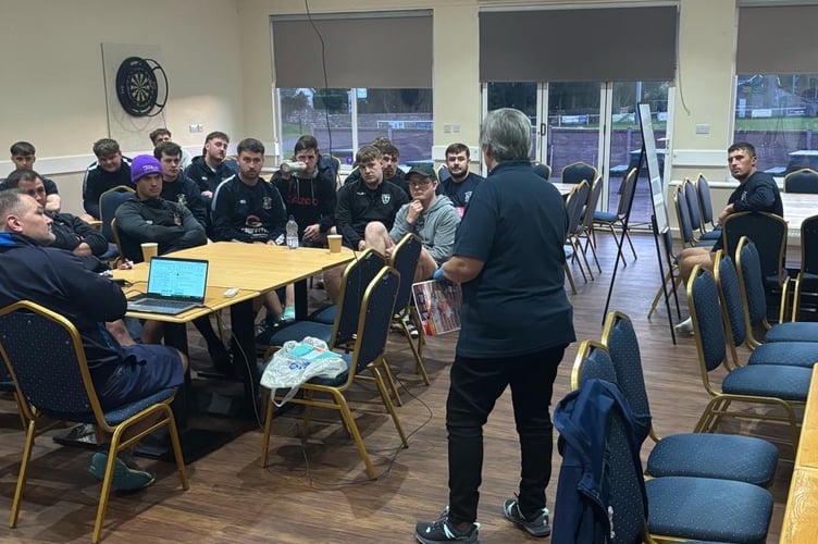 Ystradgynlais Rugby Club players got tested for blood borne viruses as part of a local health initiative