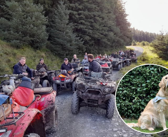 Quad bike run to raise funds for Guide Dogs Cymru