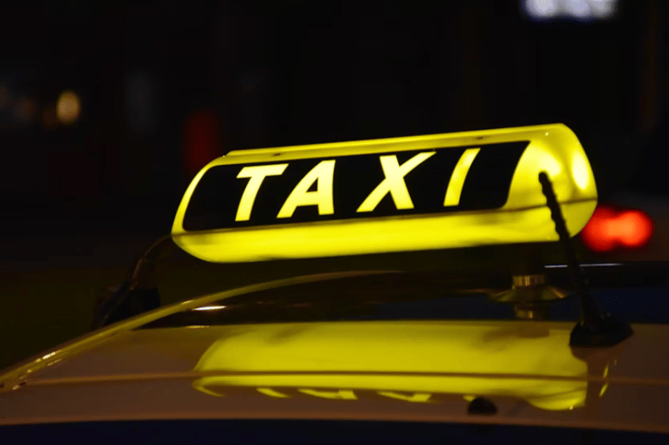 Taxi stock image