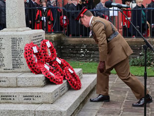Video: Remembrance Sunday and Armistice Day photographs from Brecon