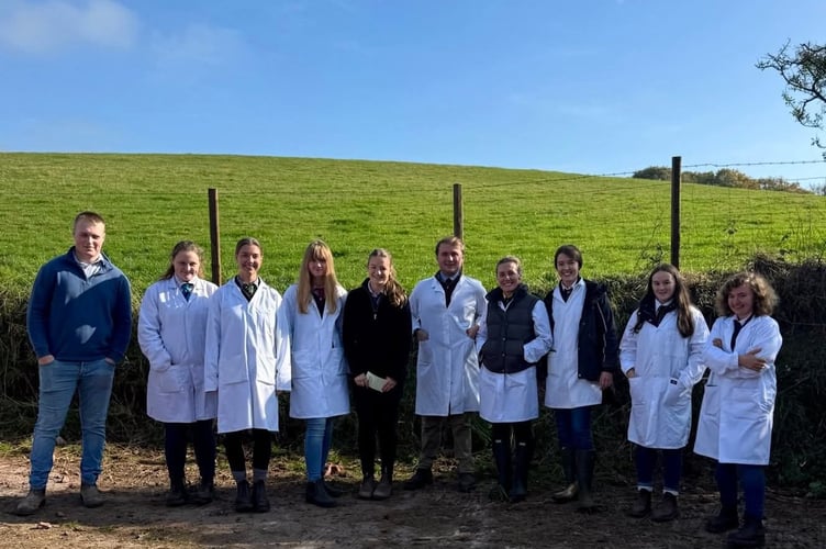 Sennybridge YFC stockjudgers showed their skills at Brecon Market’s Stockmans Day