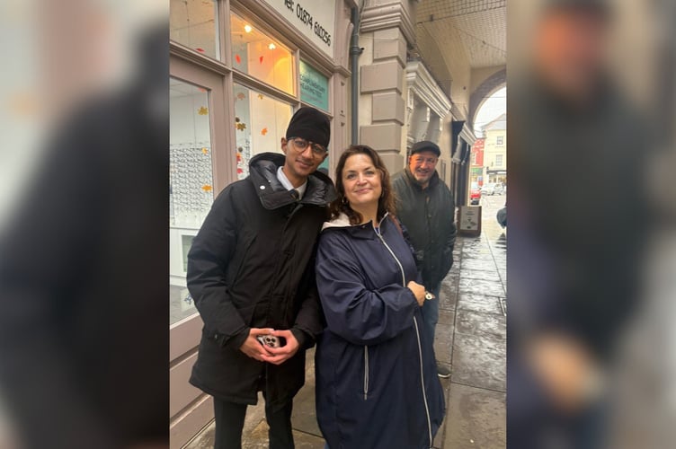 A famous actress from sitcom Gavin and Stacey has been spotted in Brecon.