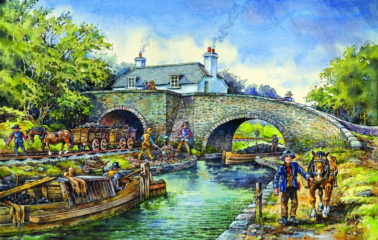 The double-arched bridge at Watton