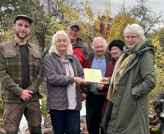 Presteigne Community Garden receives national recognition