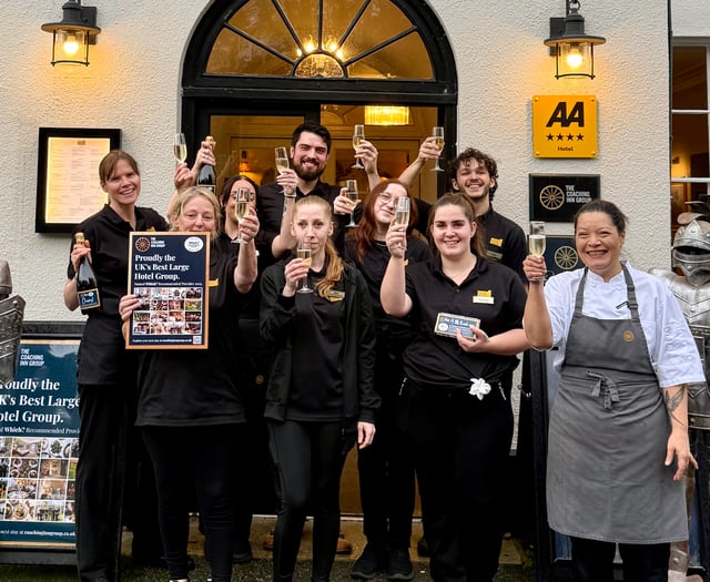 Castle of Brecon Hotel team celebrates major group award
