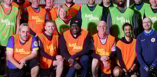 Emile Heskey surprises Herefordshire miltary veterans football team