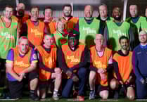 Emile Heskey surprises Herefordshire miltary veterans football team