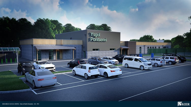 Design plans for the proposed new Sennybridge primary school, which will replace the existing building