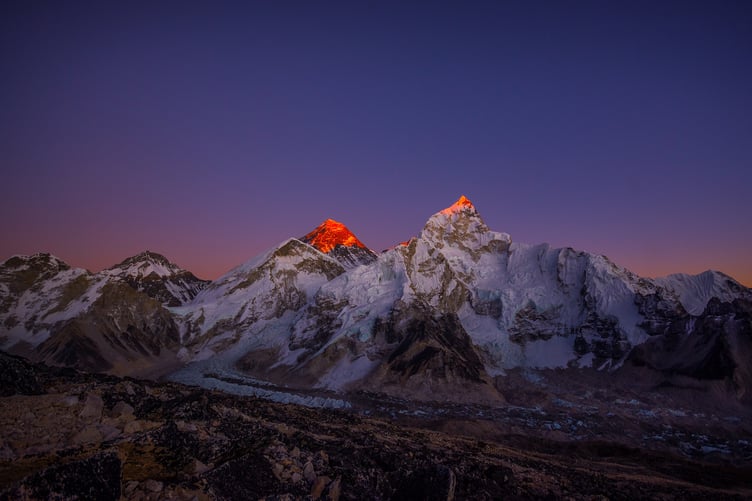 Sunset on Everest