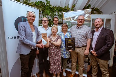 Crickhowell Place Plan at with the award the team won in June 2025