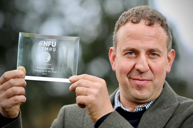 Owen Morgan and his award