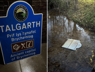 Police appeal for information over Talgarth welcome sign