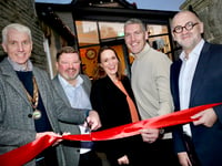 Rugby star opens new community care office in Crickhowell