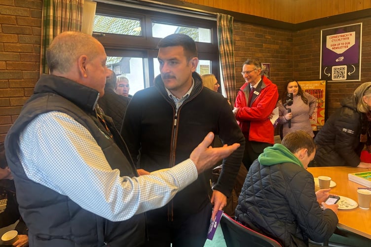 James Evans MS at the Winter Fair in Llanelwedd