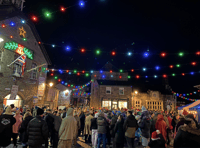 Video: Talgarth gets festive with Christmas lights switch on