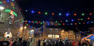 Video: Talgarth gets festive with Christmas lights switch on