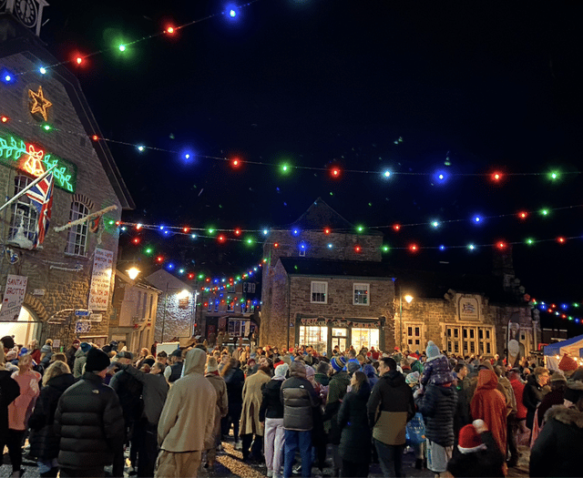 Video: Talgarth gets festive with Christmas lights switch on