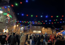 Video: Talgarth gets festive with Christmas lights switch on