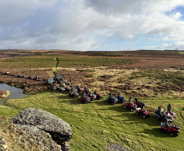 Quad bike run raises more than £1,000 for Guide Dogs Cymru