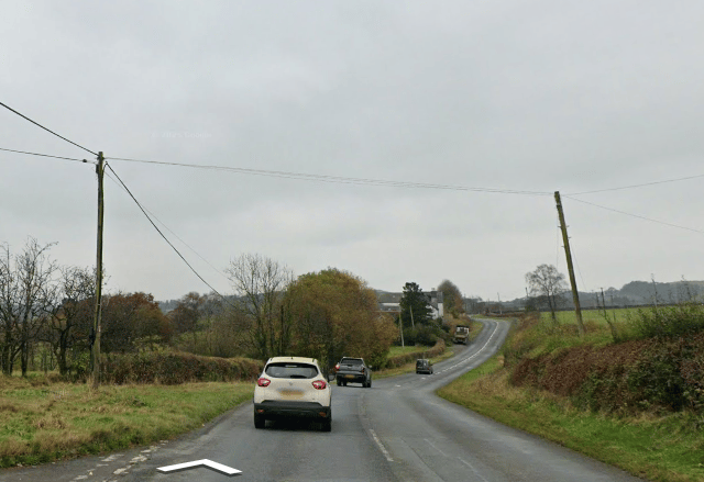 Unclassified road at Llanfanfawr currently closed due to collision