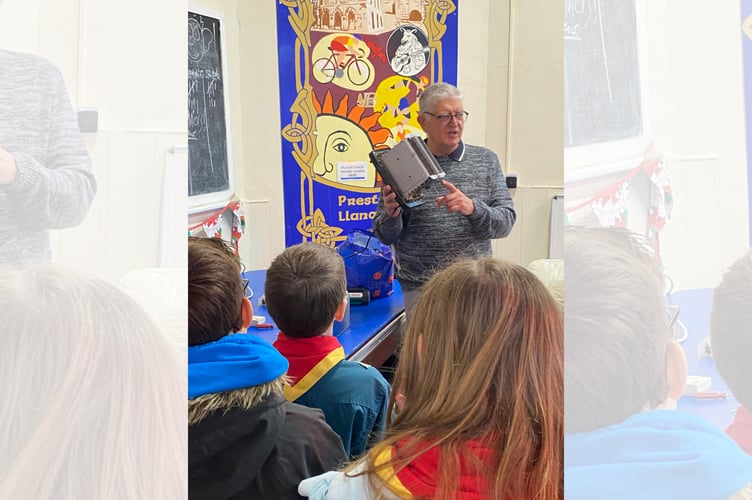 Jim Sinclair demonstrates what is wrong with the toaster he has taken apart, how they work and how he will repair it