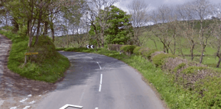 Knighton road closed due to collision