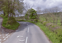 Knighton road closed due to collision