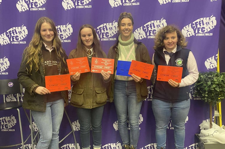 The Lamb Carcass judging team, crowned first-place overall