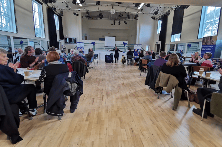 Attendees enjoy activities and presentations at the Dance Centre launch.