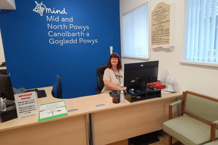 A glimpse inside Mid & North Powys Mind’s office at the newly reopened space
