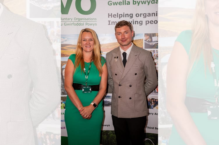 Clair Swales, PAVO CEO, with Jamie Burt, outgoing PAVO Chair of Trustees