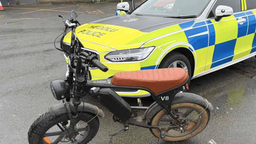 Electric bike seized by police in Powys town | brecon-radnor.co.uk