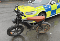 Electric bike seized by police in Powys town