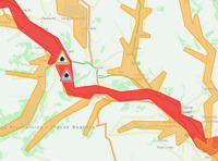Flood warnings issued for Usk and Wye as Storm Bram brings disruption