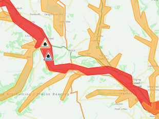 Flood warnings issued for Usk and Wye as Storm Bram brings disruption