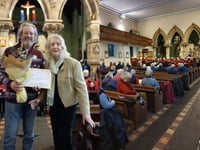 Mary Fellowes honoured at Hay Dial-a-Ride Christmas event