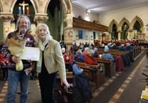 Mary Fellowes honoured at Hay Dial-a-Ride Christmas event