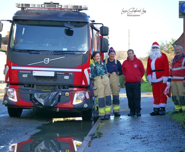 Firefighters turn Santa for a day to help local families