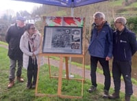 Tribute panel unveiled to industrial pioneer George Overton